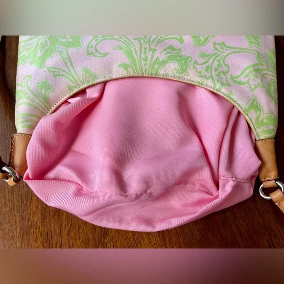 Vintage Coach Pink & Green Paisley Girlie Hobo Y2K 2001 - Picture 5 of 15